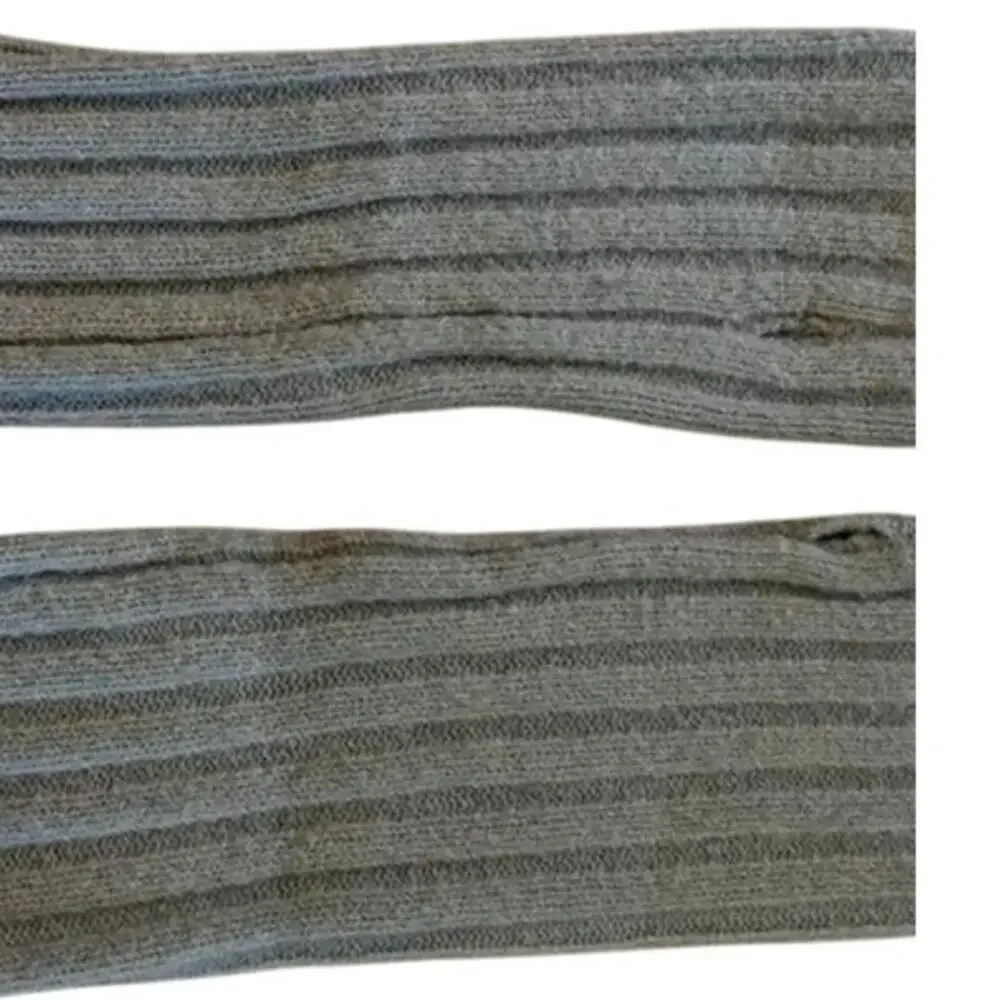 NEW PrettyLittleThing Soft Knit Cozy Ribbed Slouchy Stretchy Handwarmer OS Grey